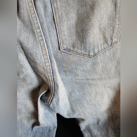 NEUW Distressed Blue Jeans Straight Leg High Waisted - Picture 7 of 7